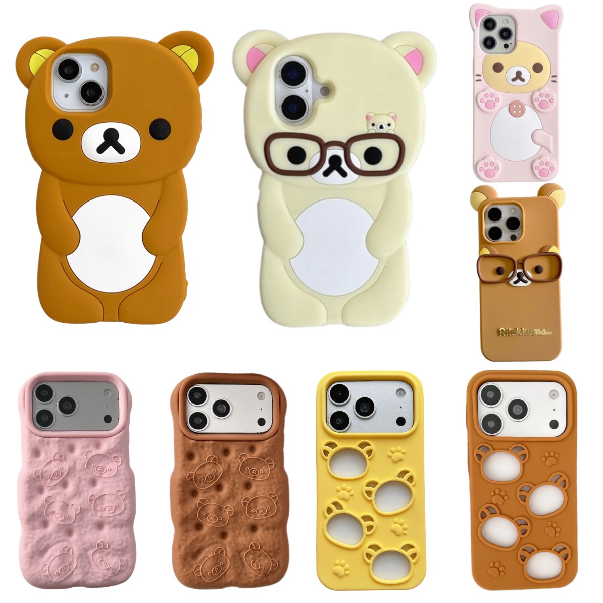 Phone Cases Y2K - Çok Sevimli 3D Çizgi Film Ayıcık