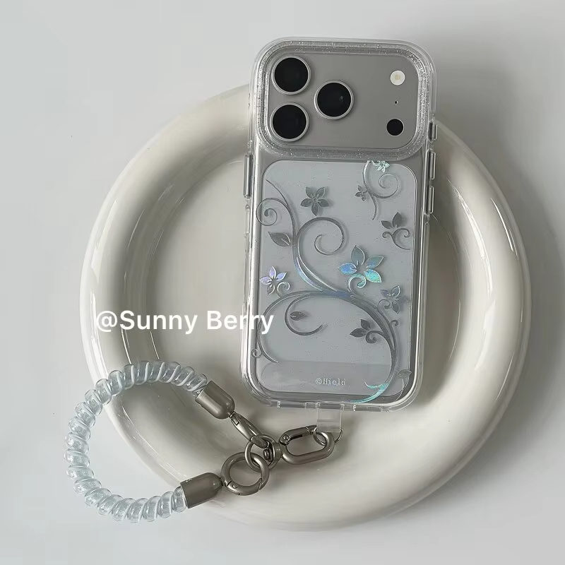 Phone Cases Y2K - Moda Sade Çiçek Desenli Y2K Simli