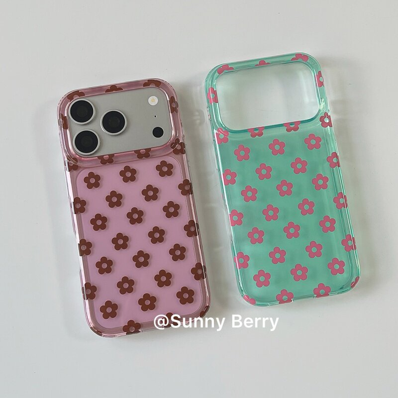Phone Cases Y2K - Kore Tarzı Gelişmiş Yazlık Renkli Çiçekli