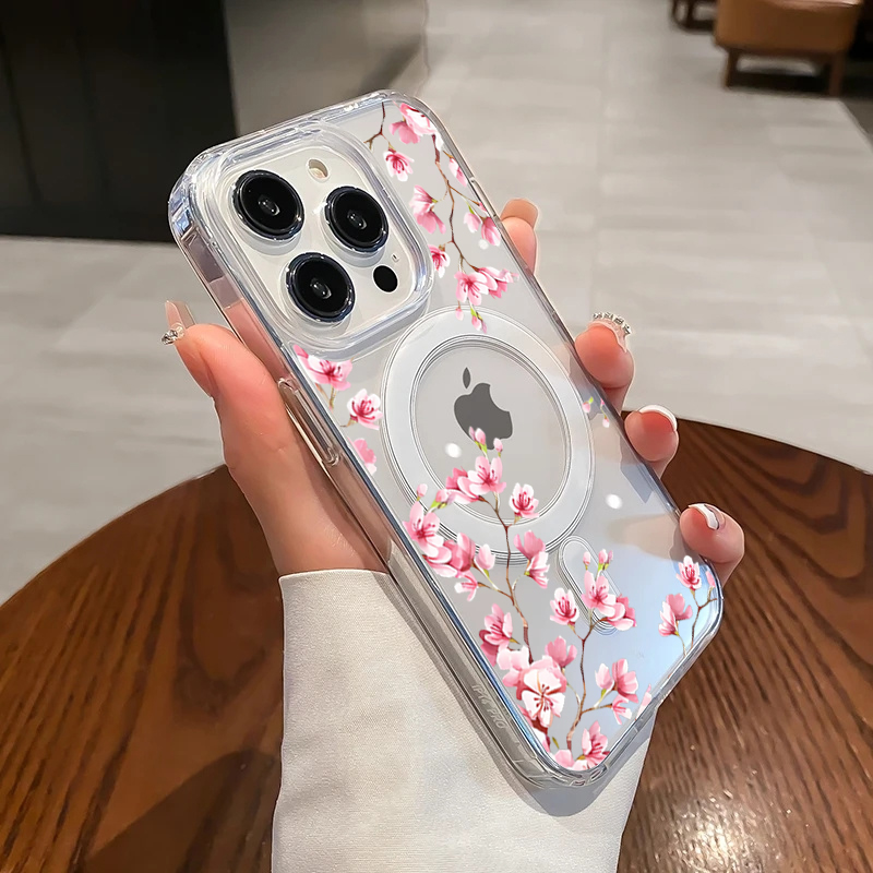 Phone Cases Expensive - Lüks Pembe INS Çiçekli Kılıf iPhone