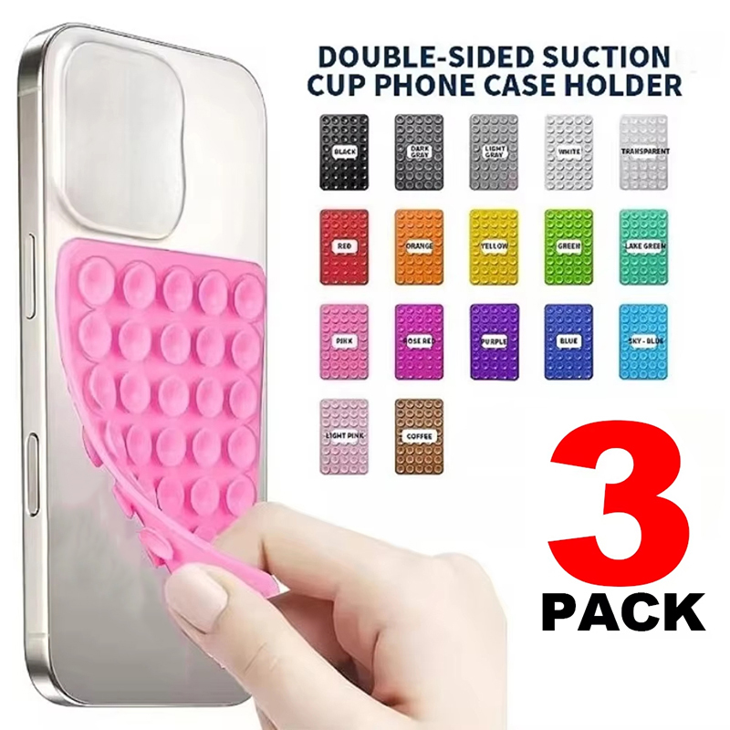 Phone Cases Rubber - Çift Taraflı Silikon Vantuzlu Telefon Kılıfı
