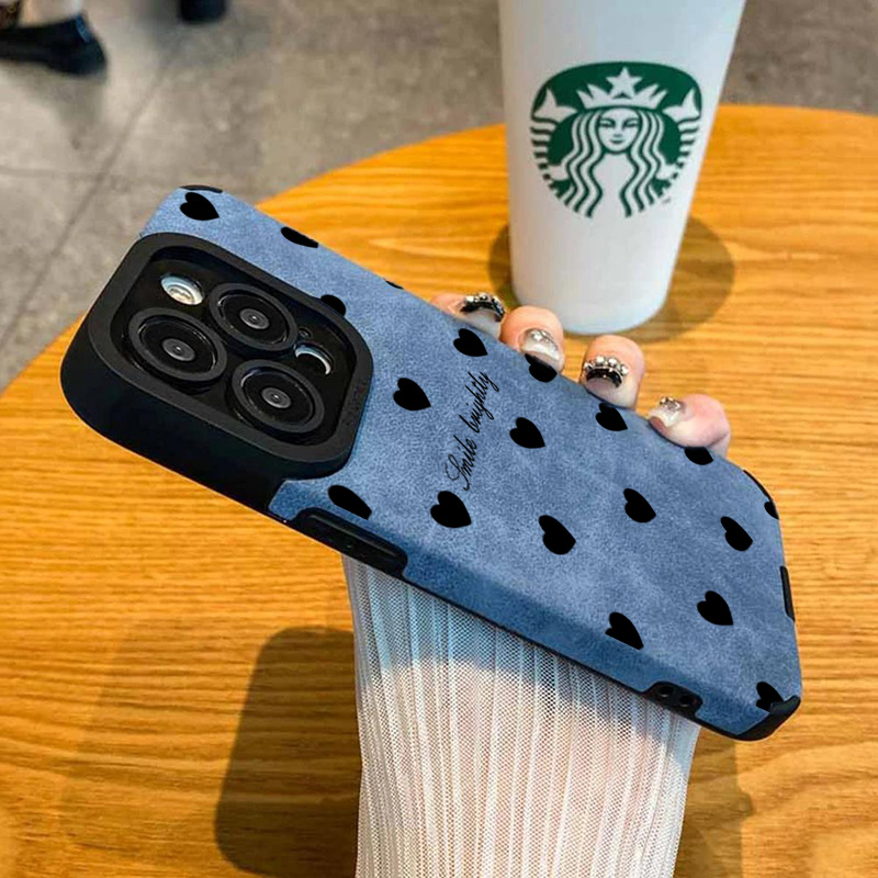 Yeni Lüks Siyah Kalp Desenli T - Phone Cases Luxury incelemesi ve fiyatı