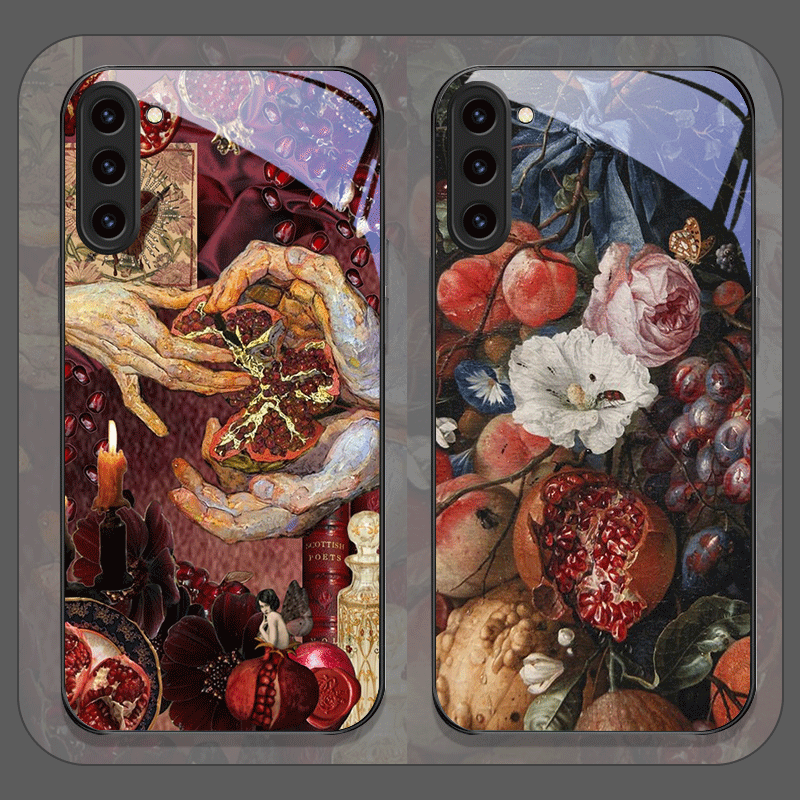 Lüks Nar Çiçeği Desenli Temper - Phone Cases Luxury incelemesi ve fiyatı