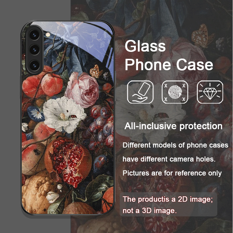 Lüks Nar Çiçeği Desenli Temper - Phone Cases Luxury incelemesi ve fiyatı