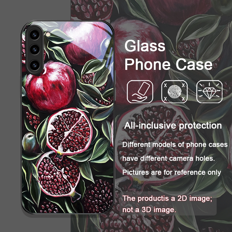 Lüks Nar Çiçeği Desenli Temper - Phone Cases Luxury incelemesi ve fiyatı