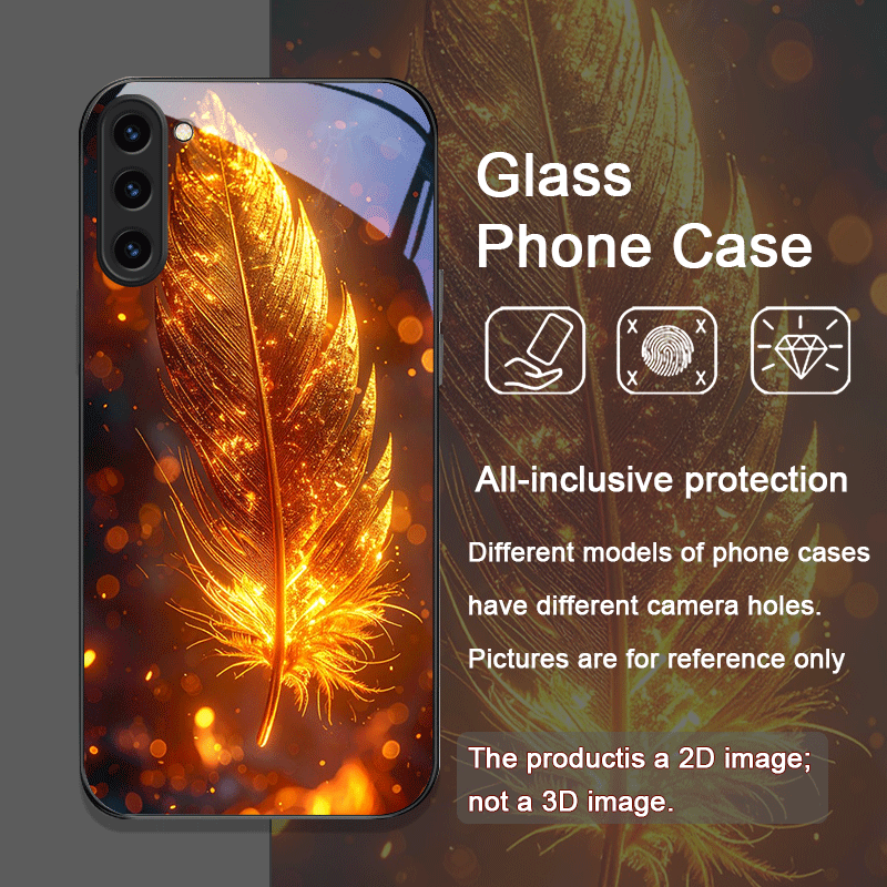 Estetik Anka Ateşi Tüyü Desenl - Phone Cases Galaxy S24 incelemesi ve fiyatı