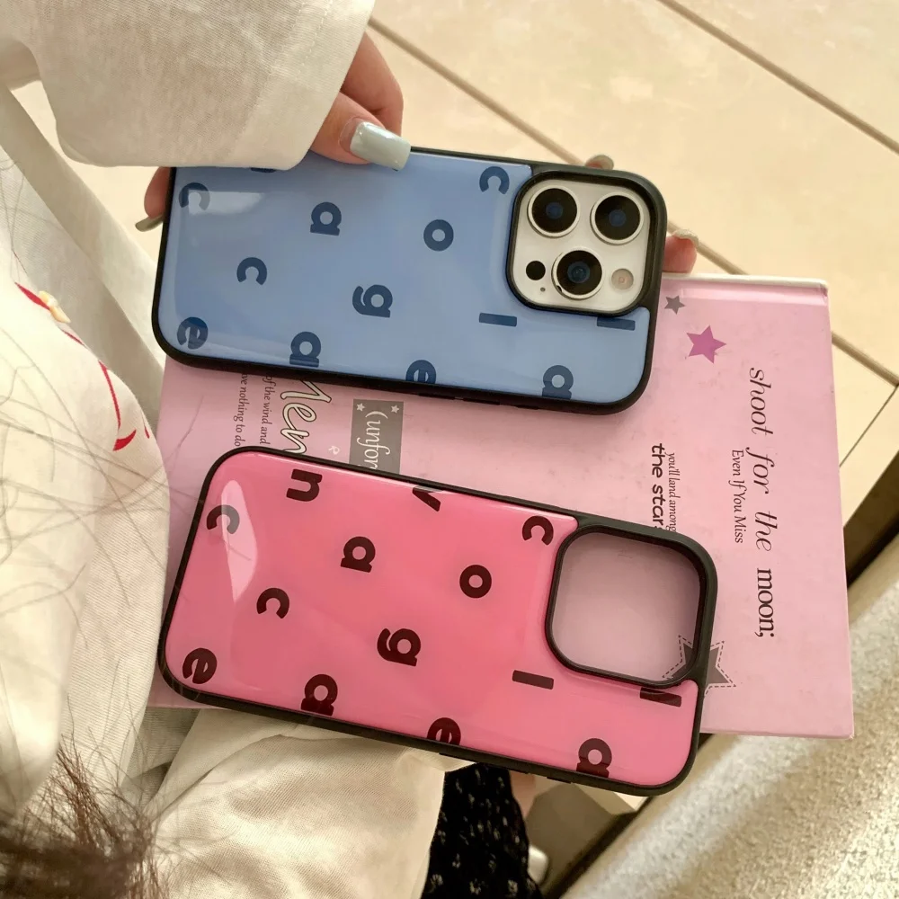 Saf Renk Sadelik İngilizce Har - Phone Cases Y2K incelemesi ve fiyatı