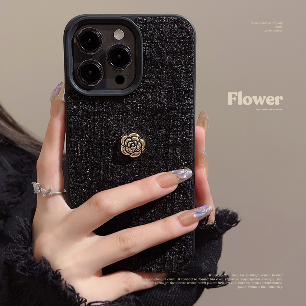 Lüks 3D Altın Kamelya Çiçekli  - Phone Cases Luxury incelemesi ve fiyatı