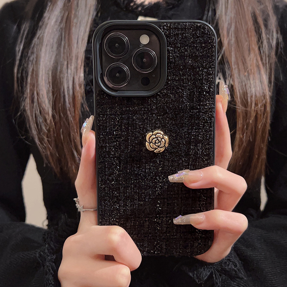 Lüks 3D Altın Kamelya Çiçekli  - Phone Cases Luxury incelemesi ve fiyatı