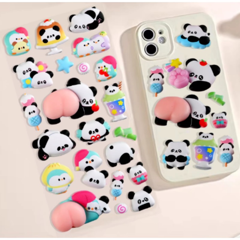 Sevimli 3D Panda Karikatür Str - Phone Cases Rubber incelemesi ve fiyatı
