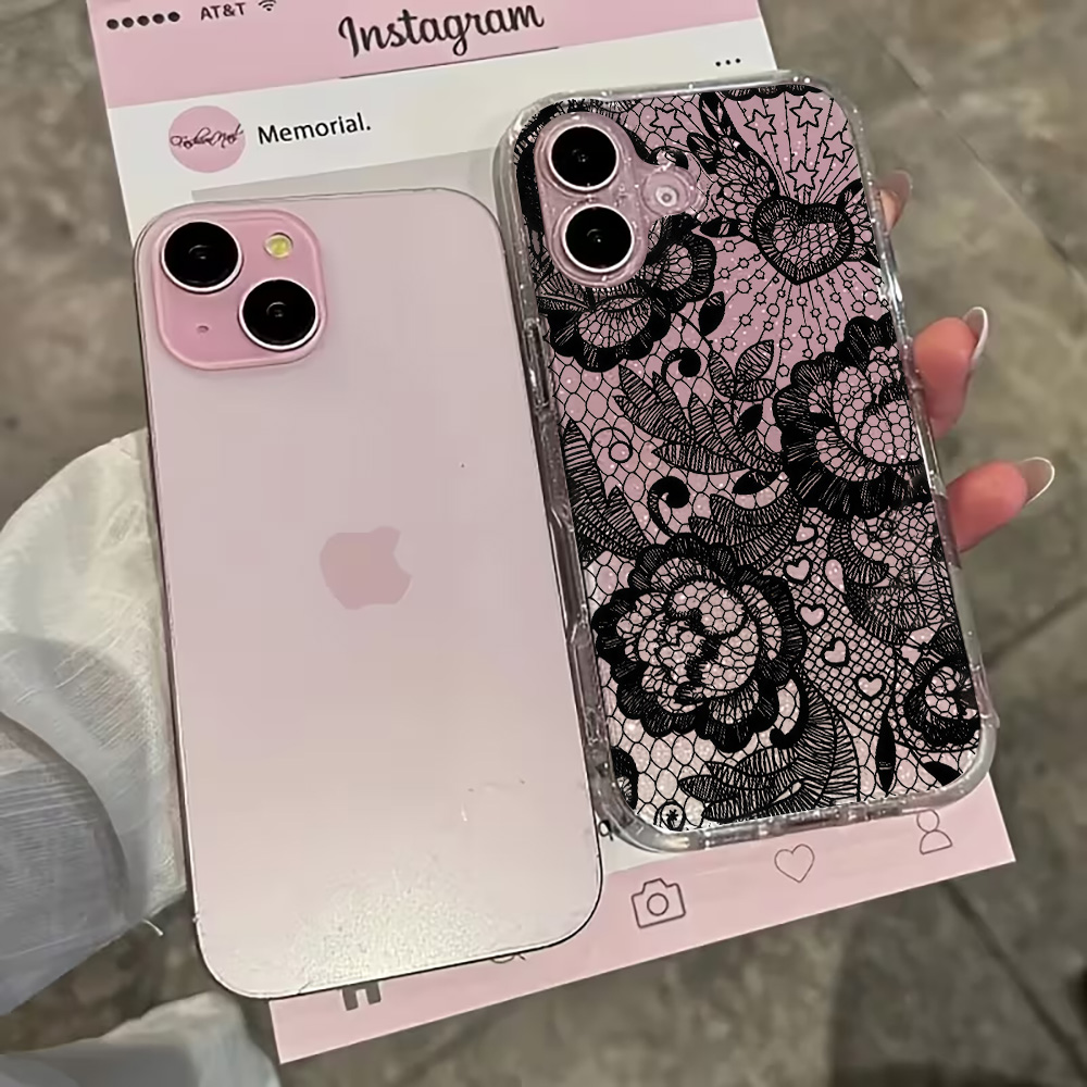 Dantel Çiçekli Şeffaf Telefon  - Phone Cases Expensive incelemesi ve fiyatı